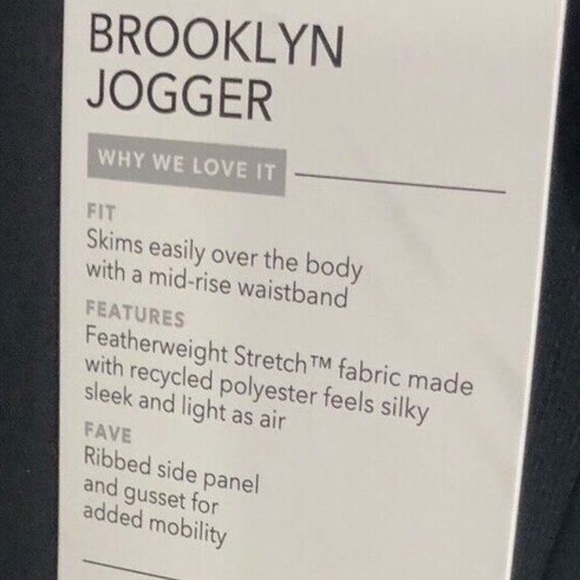 Athleta Brooklyn Ankle Pant Jogger Black 14 Tall Black - Picture 13 of 16